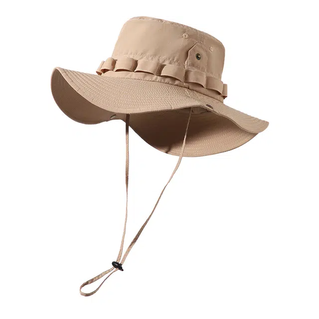 俞兆林 日系工装遮阳防晒帽夏季透气户外露营徒步登山钓鱼帽西部牛仔帽子 轻薄款 渔夫帽 男女同款情侣款