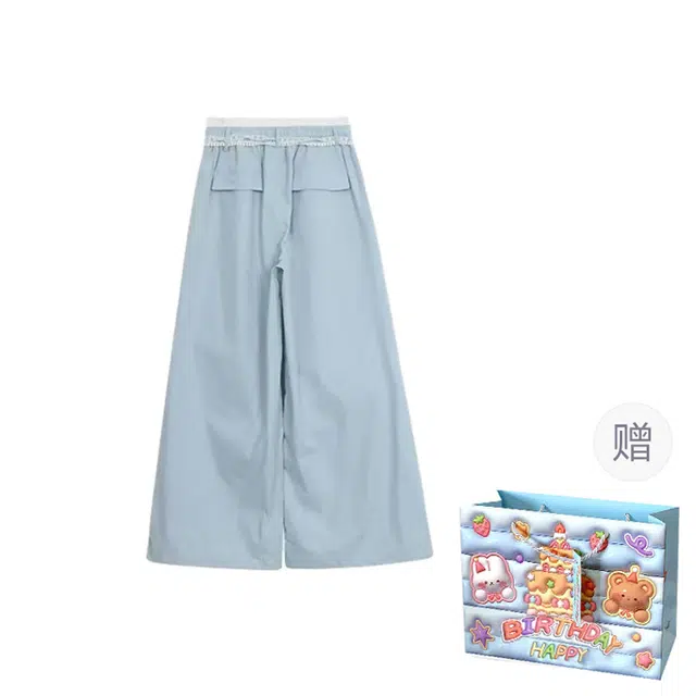 轻迎 美式阔腿高腰宽松慵懒风工装裤休闲裤 女款