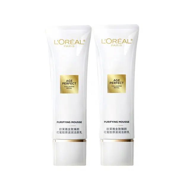 欧莱雅 金致臻颜花蜜胶原滋润洁颜乳 紧致清爽