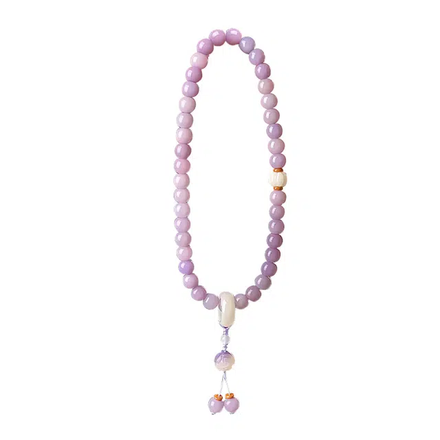 澜耀 好运连连佛珠文玩盘珠精致设计 国风系列双圈 菩提根 手串 男女同款情侣款