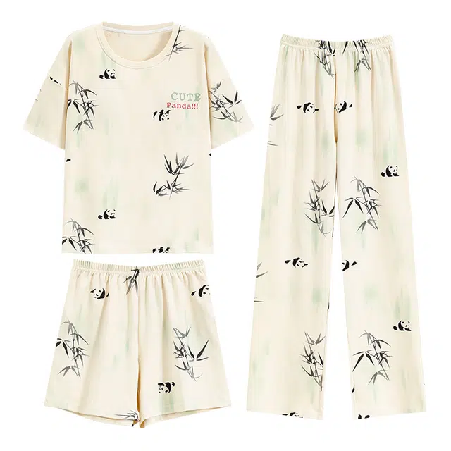 好福份 亲肤舒适休闲家居服夏季睡衣套装 女款