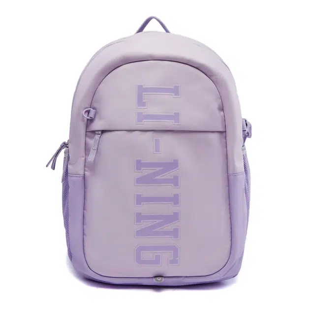 李宁儿童 运动生活系列 休闲运动简约时尚 聚酯纤维 童包 青少年 淡绮紫