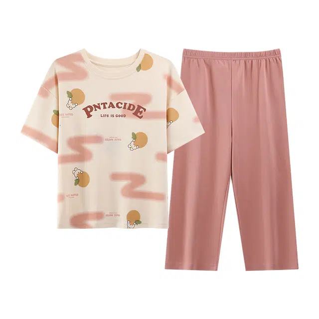 好福份 透气简约甜美家居服睡衣套装 女款