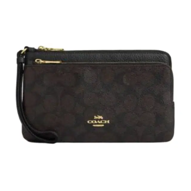 COACH Double Zip Wallet 21 Logo