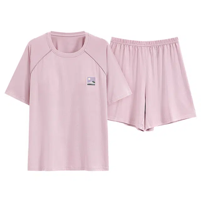 好福份 情侣时尚简约家居服夏季睡衣套装 男女同款