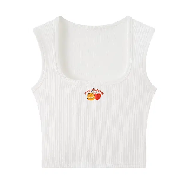 加菲猫家族 内搭美背遮副乳上衣外穿辣妹打底衫背心 女款