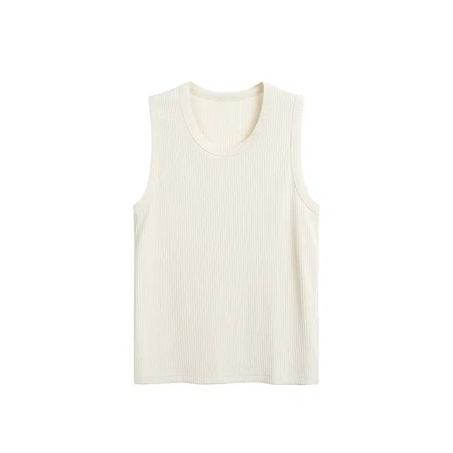 颂希尔 纯色潮牌打底衫夏季无袖宽松版健身坎肩背心 男女同款