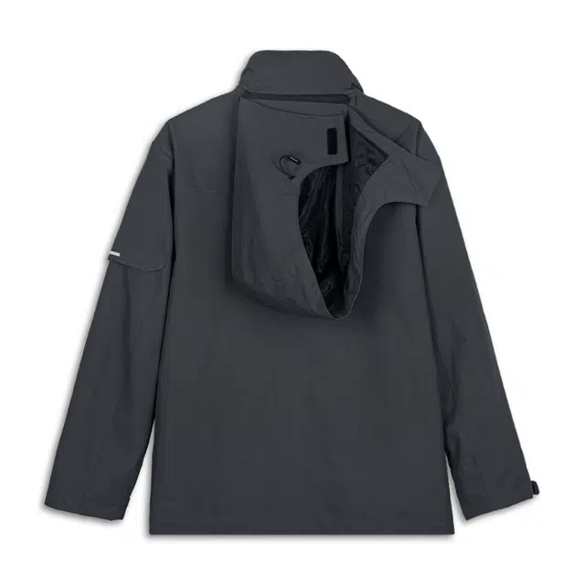 唔刃 工装山系户外三合一可拆连帽登山服摇粒绒运动男女夹克外套 男款