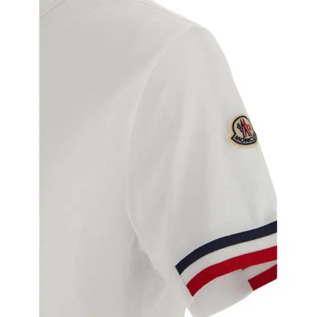 Moncler SS22 White Polo