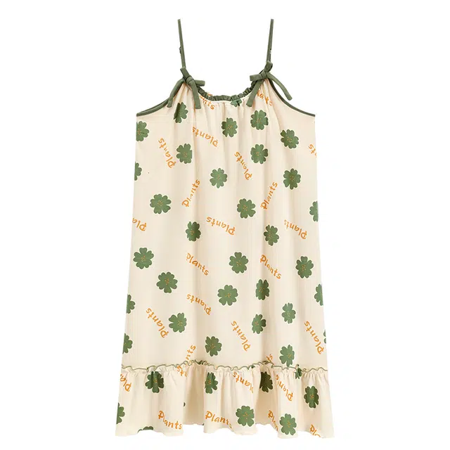 好福份 带胸垫柔软舒适无袖家居服夏季睡裙 女款