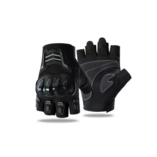 木林森 户外骑行运动专业减震防摔护壳防汗舒适透气网布防滑 聚酯纤维 防护手套 男女同款情侣款