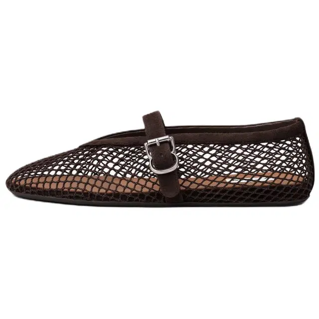 Alaia Mary Jane Ballet Flat Brown