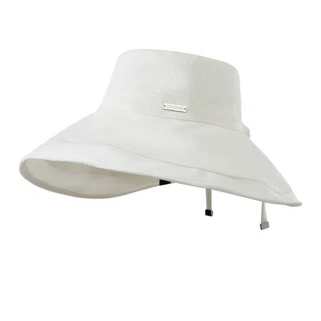 南极人 遮阳帽夏季大帽檐渔夫帽百搭显脸小户外骑车防紫外线遮全脸太阳帽 聚酯纤维 防晒帽 女款