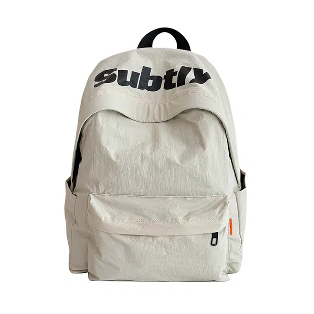 醇龙 耐用百搭大容量校园风 尼龙 双肩包 常规 女款 紫色/白色/红色/黑色/绿色/橘色