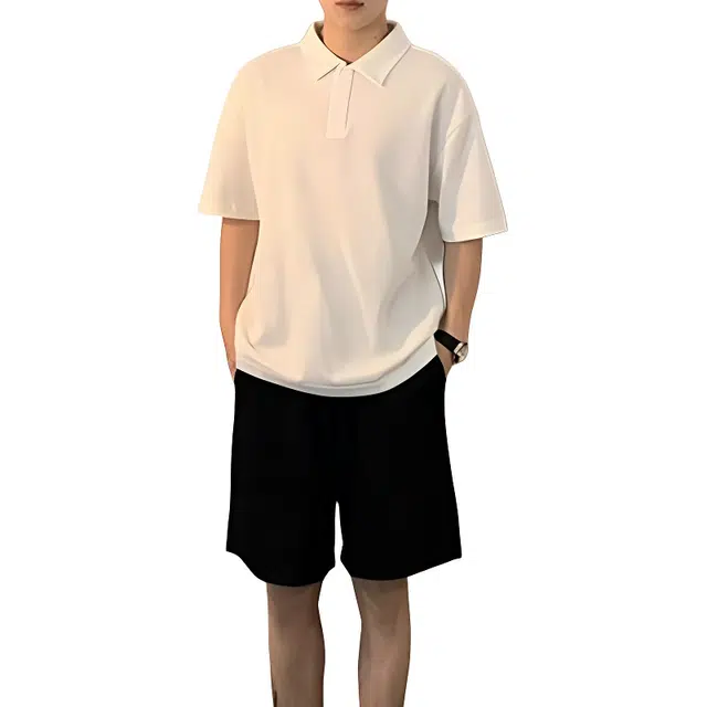 单爵 高腰外穿美式运动裤子过膝五分裤夏季休闲短裤 男女同款