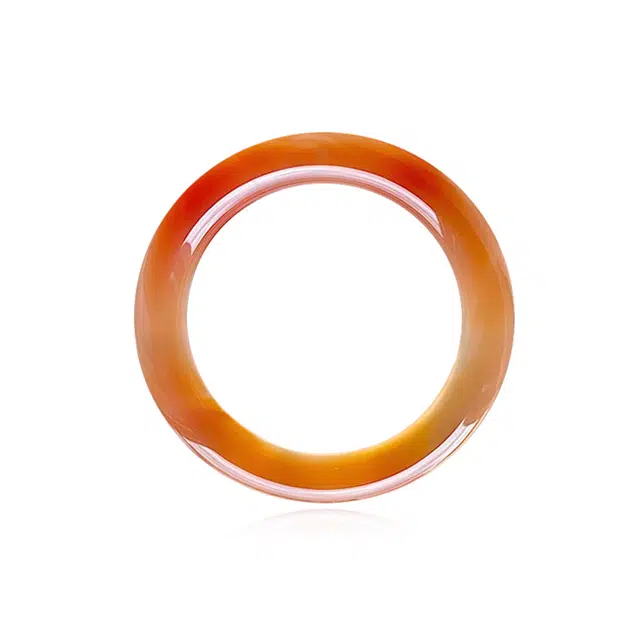 谧月珠宝 新中式国潮复古中国红时尚气质水润清透清冷典雅温婉大气简约小众设计精致百搭轻奢风 玛瑙 手镯 男女同款情侣款