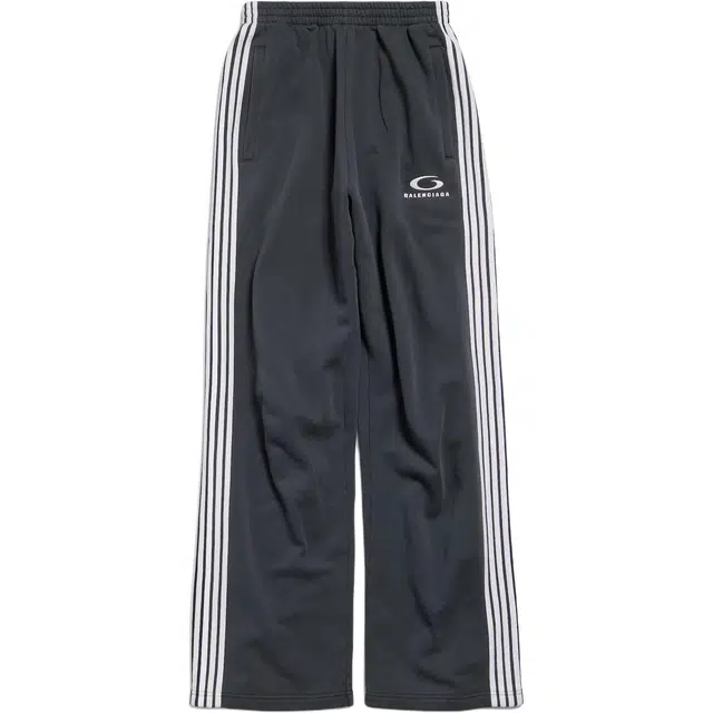 Balenciaga Straight Leg Knit Sweatpants Navy