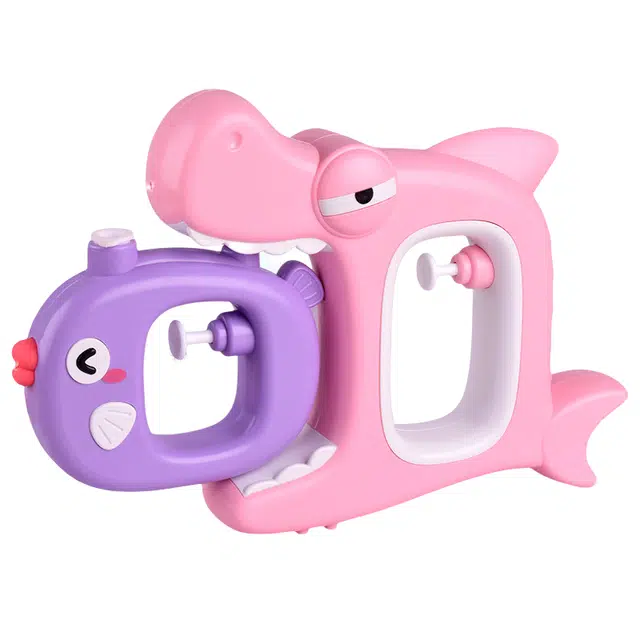 咕轹 可爱鲨鱼水枪 双重喷 快乐无限 射程远 玩具