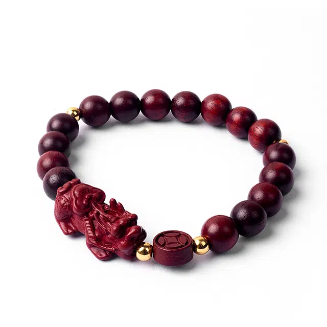 【财运亨通钱币】 周帝王 貔貅来财九紫离火转运珠佛珠国风新中式非遗古法中药传承好运 血檀 木作手串 男女同款情侣款