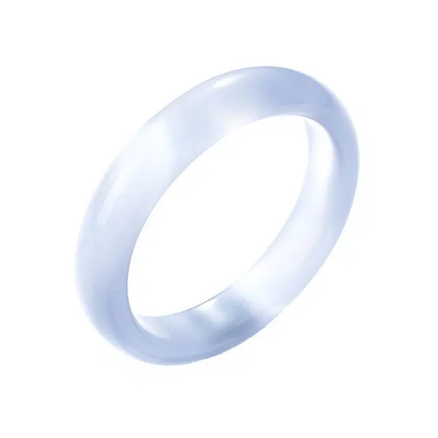 湘喜 轻奢高级感高亮银灰 通透温柔古风百搭 玻璃 手镯 女款