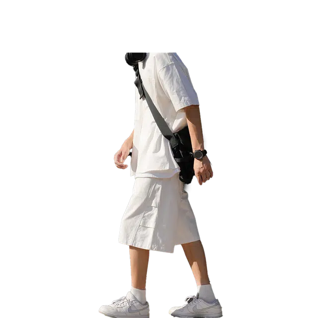 港仔文艺男 户外运动百搭简约经典基础款休闲短裤 男女同款