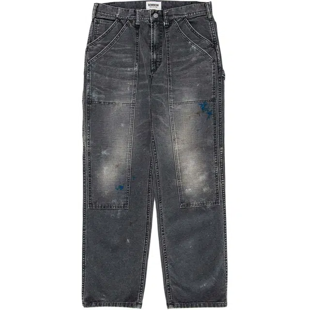 bowwow SS25 DOUBLE KNEE DUCK PAINTER PANTS AGEING
