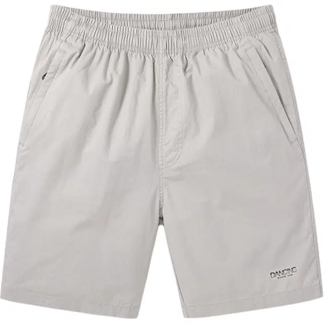 与狼共舞 纯棉松紧时尚简约户外舒适透气五分休闲短裤 男款