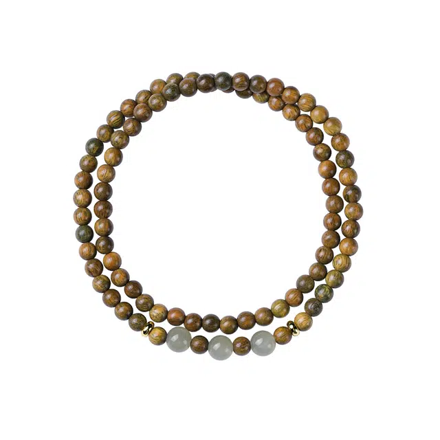 【平步青云】 芳缘小傅 新中式八方来财文玩转运佛珠 国风招财纳福诸事顺利叠戴珠串金榜题名学业顺利转运礼#好运 绿檀 手串 男女同款情侣款