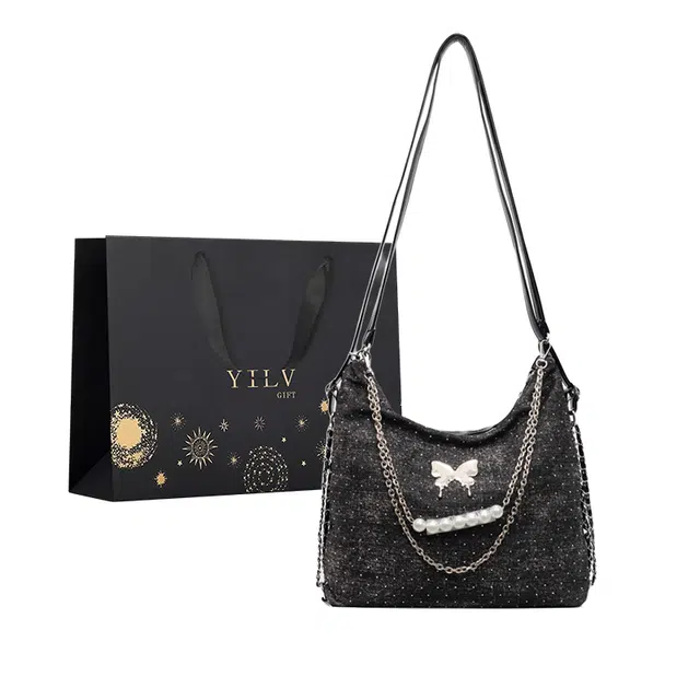 奕旅 可爱蝴蝶简约百搭 布 单肩包 女款 多色