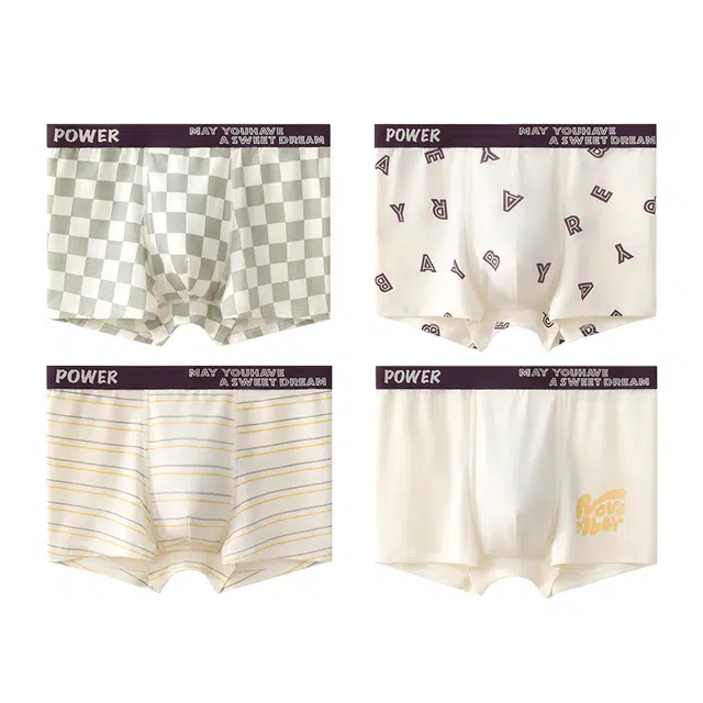 棉奇熊 时尚亲肤舒适透气内裤青少年