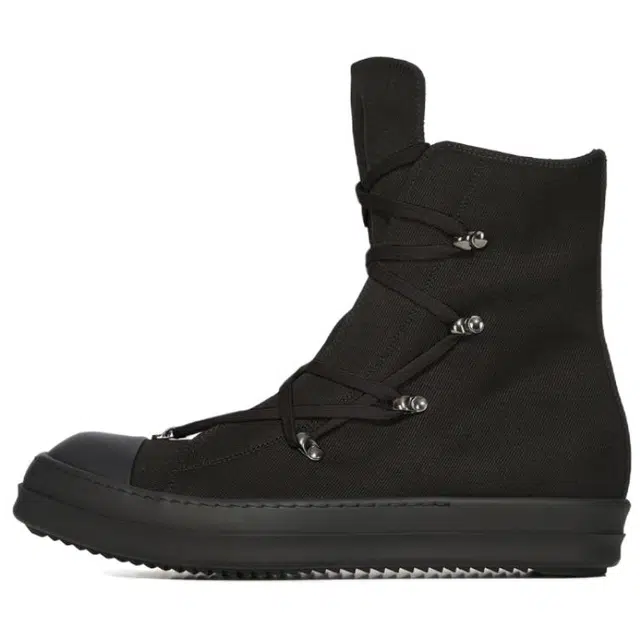 Rick Owens DRKSHDW Hexa High Top Canvas Sneakers Black