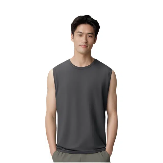 北极绒 轻薄运动速干健身服篮球训练运动无袖背心 男款