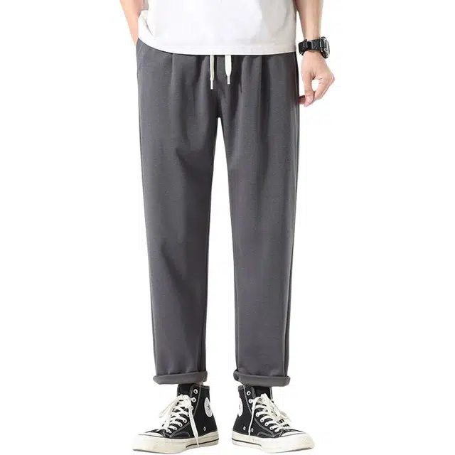 隐狼世家 莱赛尔薄款宽松直筒百搭锥形长裤休闲裤 男款