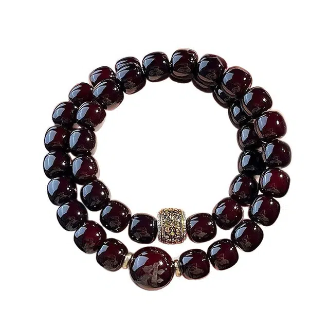 絮物 新中式国潮古风盘玩文玩八方来财诸事顺遂转运招财纳福好运连连万事如意紫气东来#好运 菩提根 手串 男女同款情侣款