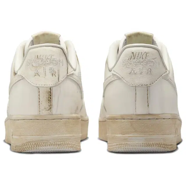 .SWOOSH x Nike Air Force 1 Low Dirty Triple White