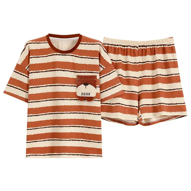 好福份 韩版时尚休闲透气家居服可外穿睡衣套装 女款