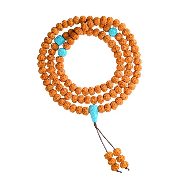 素于 新中式国潮复古文艺风简约百搭八方来财 节节高升 吉祥如意 转运盘玩念珠 金刚菩提 木作手串 男女同款情侣款