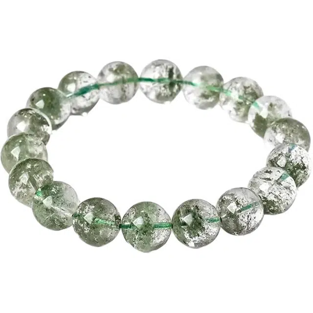 【灵隐上上签绿野仙踪】 周帝王 时来运转 水逆消散 小众设计高级感 发财暴富 好运连连 气质百搭天然 绿幽灵 手串 男女同款情侣款