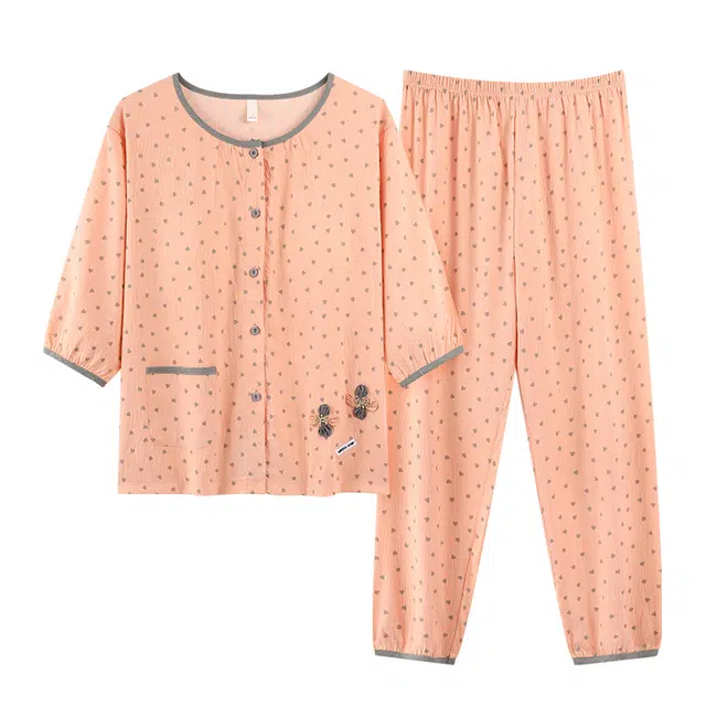 好福份 带胸垫甜美亲肤透气柔软家居服睡衣套装 女款