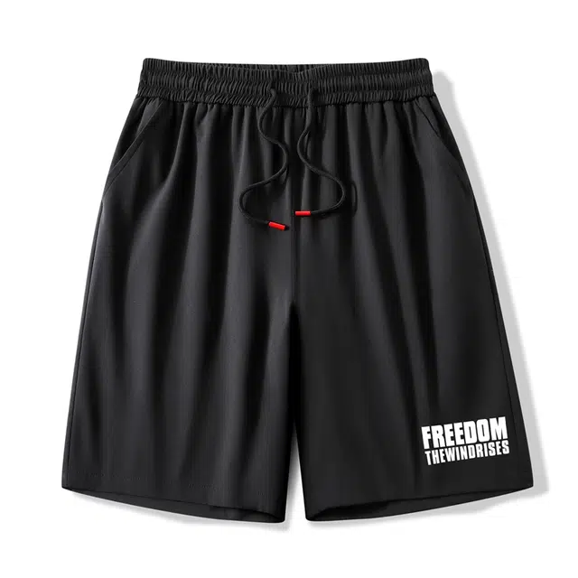 袋鼠 美式复古宽松透气纯色简约五分运动户外通勤校园风轻薄百搭舒适时尚休闲短裤 男女同款