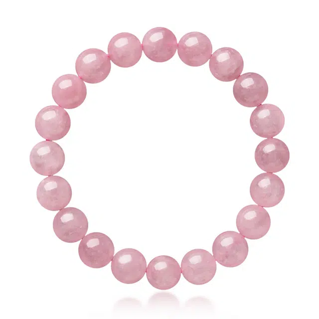 【水逆退散】 谧月珠宝 桃花多多招桃花旺姻缘 夏日清新感显白暴富招财转运珠 轻奢 好运天然 粉水晶 手串 男女同款情侣款