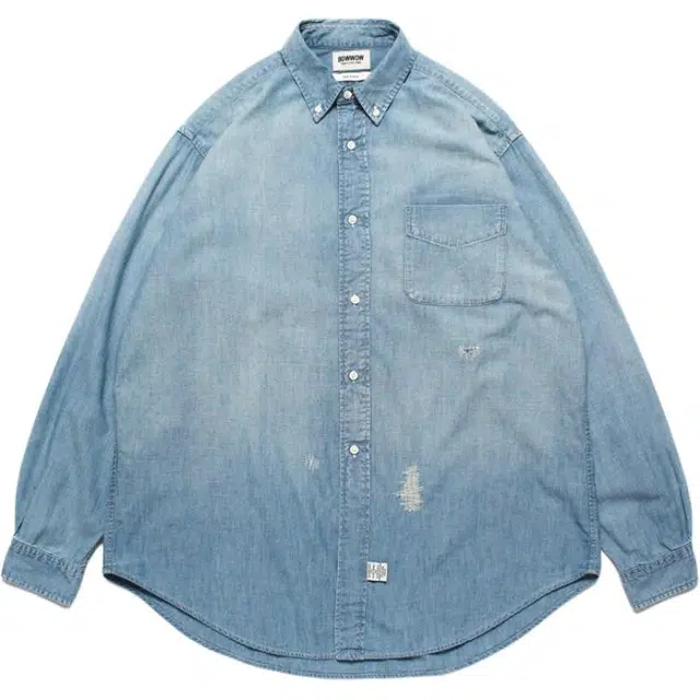bowwow SS25 REPAIR AGEING CHAMBRAY SHIRTS