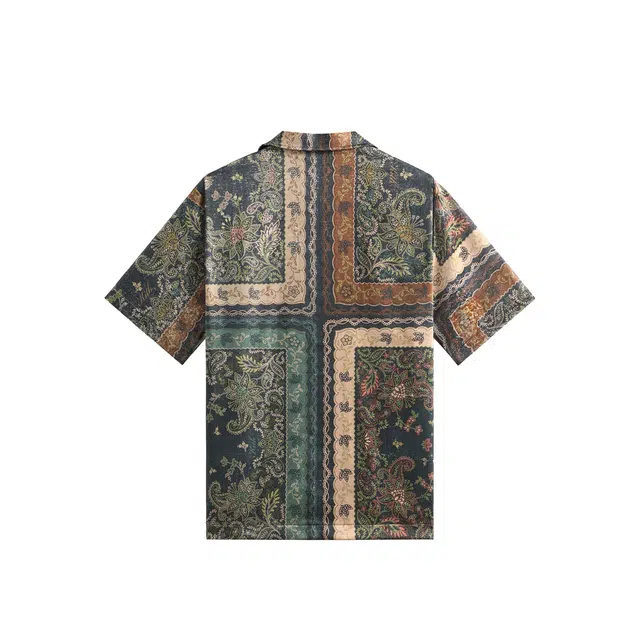 KITH SS25 Panelled Bandana Thompson Camp Collar