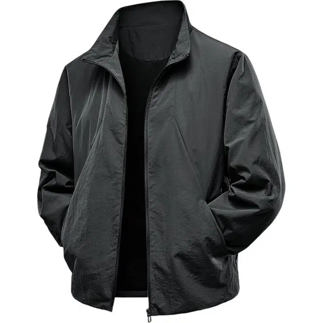 雅鹿 休闲立领标准春秋季夹克外套 男款