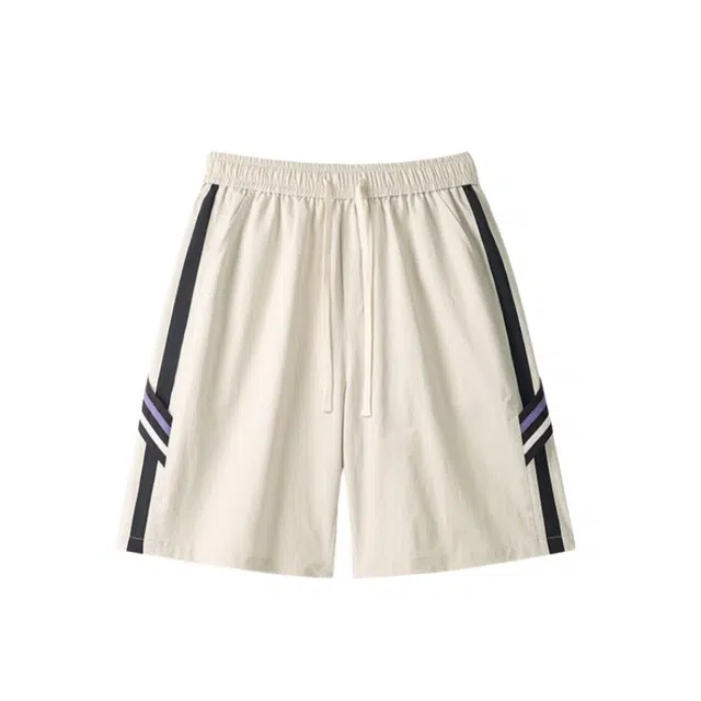 加荣 薄款透气美式潮牌运动直筒宽松垂感阔腿运动夏季五分裤休闲短裤 男女同款
