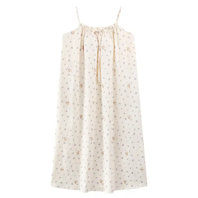 好福份 软绵绵系列 带胸垫轻盈柔软无袖家居服夏季睡裙 女款