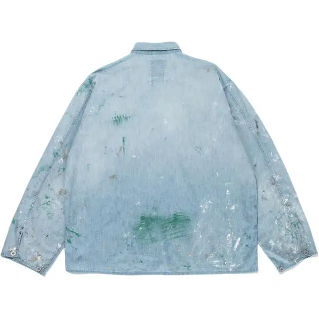 bowwow SS25 US ARMY PO CHAMBRAY SHIRTS PAINTED