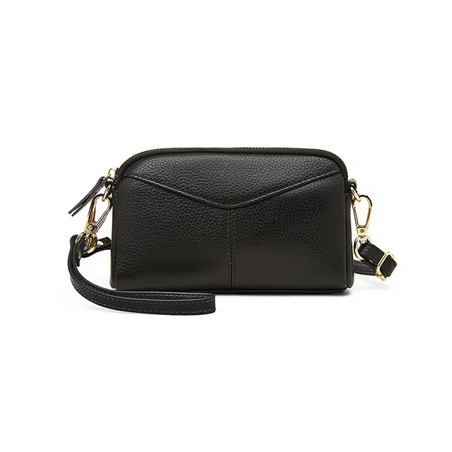 老人头 百搭优雅通勤轻便高级质感简约 头层牛皮 单肩包 女款 多色