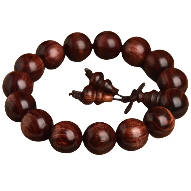 子婳 柳文玩时尚复古国潮文玩貔貅佛珠 紫檀属 手串 男女同款情侣款