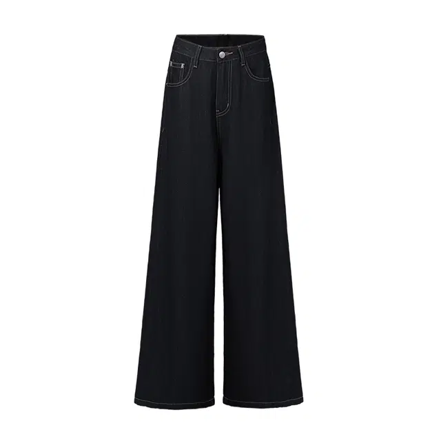 拾籍 复古风小众设计高腰宽松垂感百搭舒适拖地裤防掉色潮流时尚休闲牛仔裤 女款
